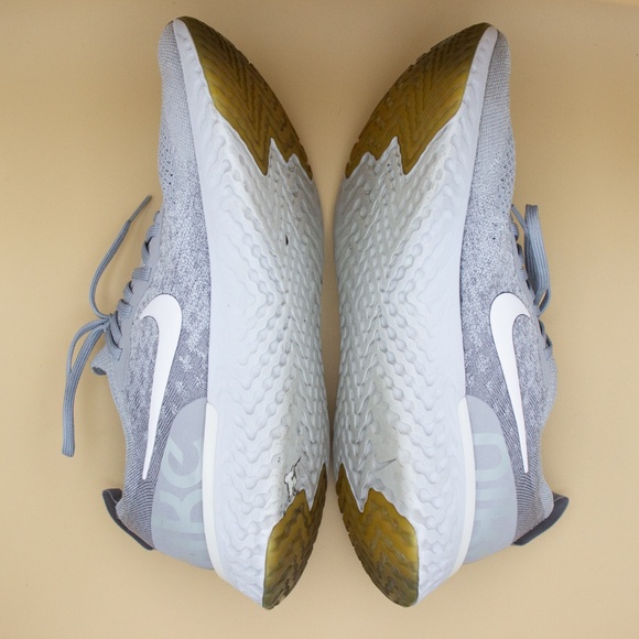Nike Epic React Flyknit Wolf Grey Running Shoes AQ0067-002 Men's Size 11.5 - Picture 6 of 8